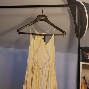Off white ruffled dress